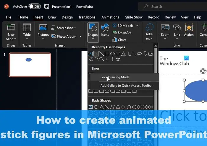 How to create animated stick figures in Microsoft PowerPoint