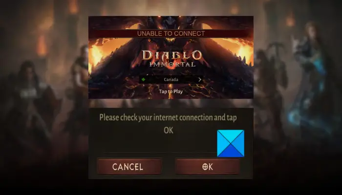 Diablo Immortal Connection Issues